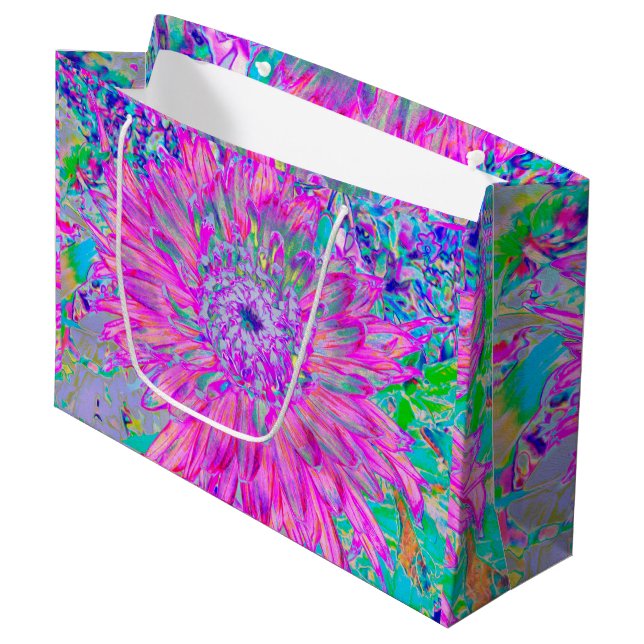 Coola Rosa Blue och Lila Artsy Dahlia Bloom (Framsidan Vinklad)