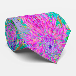 Coola Rosa Blue och Lila Artsy Dahlia Bloom Slips
