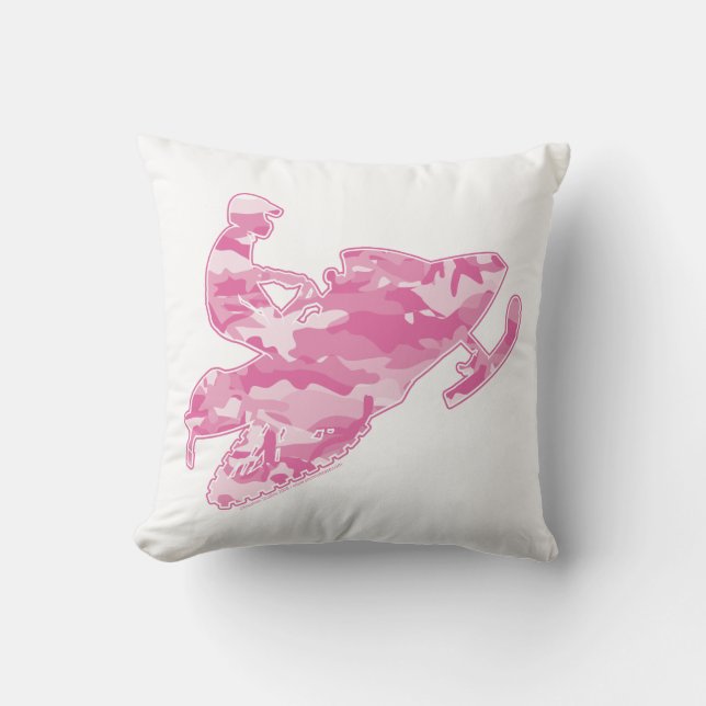 Coola Rosa Camouflage Snowmobile Kudde (Framsida)