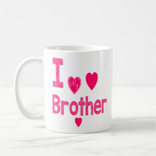 Coola Rosa Chalk Brother citerar i Kärlek min bro Kaffemugg