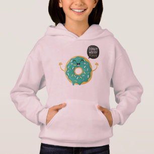 Coola Rosa Girls Hoodie Food Donut Worry Quote Tee