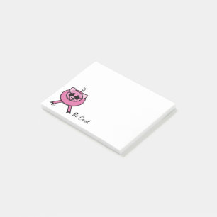 Coola Rosa Gris i solglasögon Post-it Block