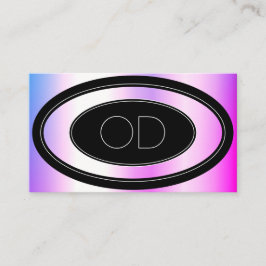 Coola Rosa Lila Ombre Monogram Beauty Mode Visitkort