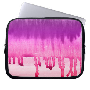 Coola Rosa Lila Watercolor Ombre Design Laptop Fodral