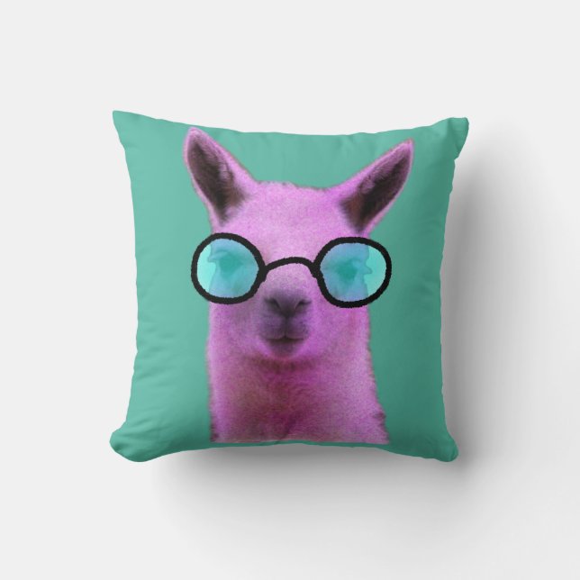 Coola Rosa Llama! Cushion Dekorativ kudde (Framsida)
