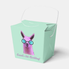 Coola Rosa Llama Gift Party Favor Boxes Presentaskar