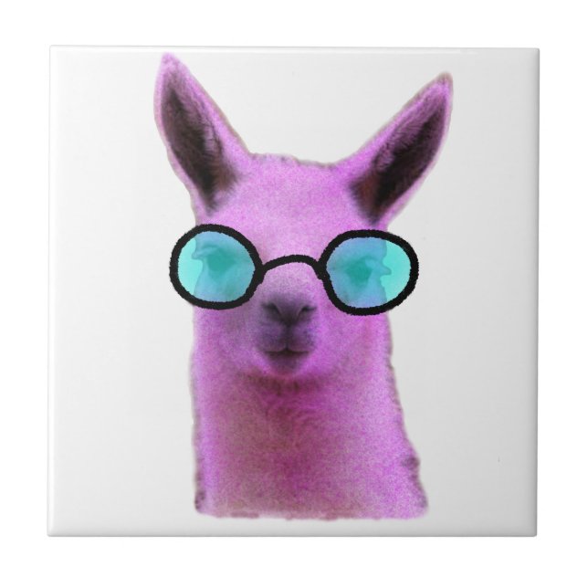 Coola Rosa Llama! Kakelplatta (Framsidan)