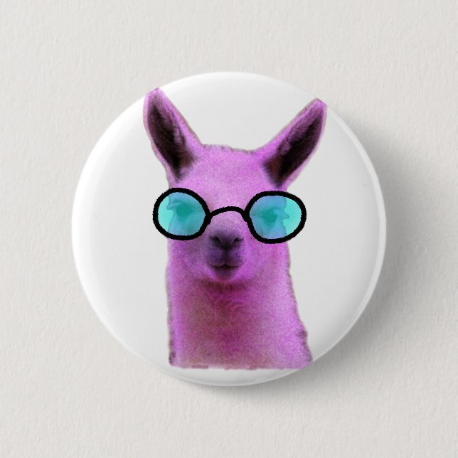 Coola Rosa Llama! Knapp (Framsida)