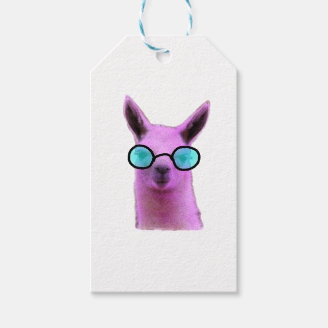 Coola Rosa Llama! Presentetikett (Framsidan)