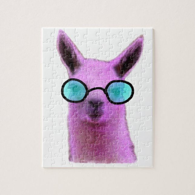 Coola Rosa Llama! Pussel (Vertikal)