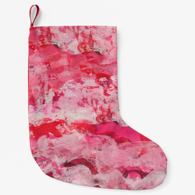 Coola rosa struktur. konst, konst, oskärpa, ljus,  liten julstrumpa (Framsidan)