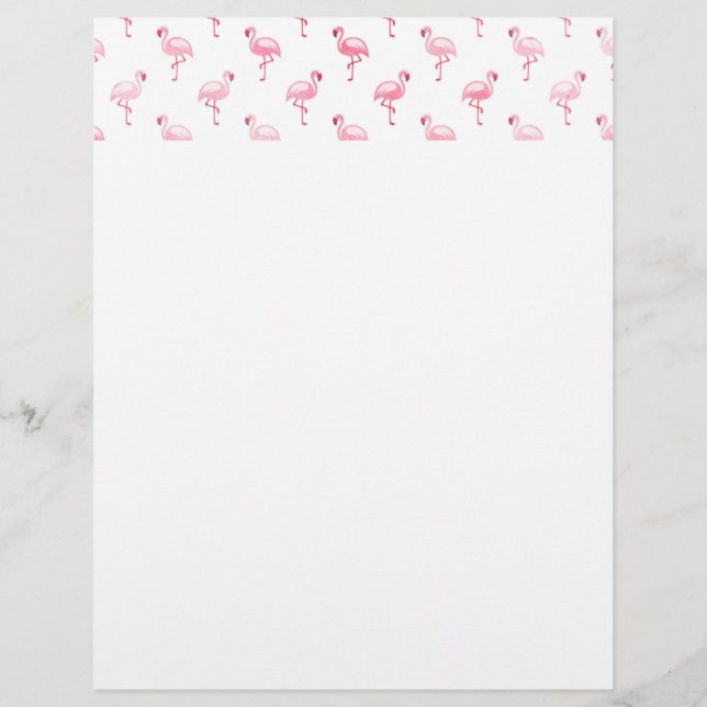 Coola Rosa Tropical Flamingo Möntern on White (Framsida)