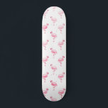 Coola Rosa Tropical Flamingo Möntern on White Mini Skateboard Bräda 18,5 Cm<br><div class="desc">Rosa Tropical Flamingo Pattern på vit bakgrund.Rosa Flamingo Bird Print ger en underbar gåva till en vild tropiska sommartid party.</div>