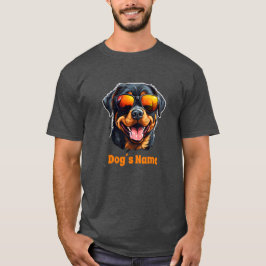 Coola Rottweiler Hund med solglasögon T Shirt