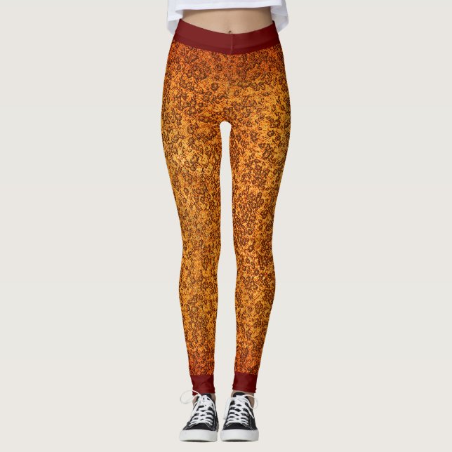 Coola Rough look Red Mönster Leggings (Framsida)