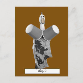 Coola Rubber Chicken-kaffekort Vykort