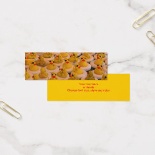 Coola Rubber Duckies Mini Bookmark Litet Visitkort