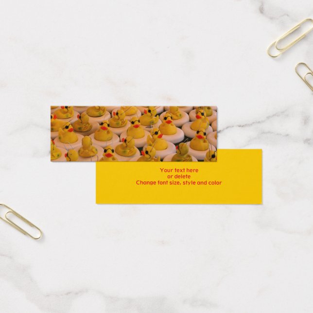 Coola Rubber Duckies Mini Bookmark Litet Visitkort (Kontor)