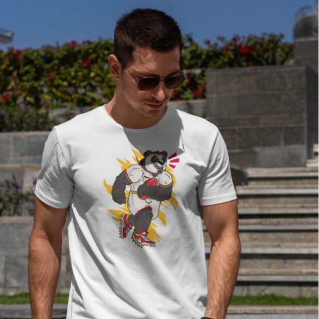 Coola Rugby Panda T Shirt (Skapare uppladdad)