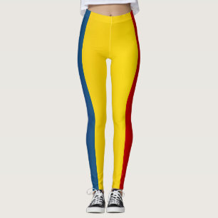 Coola Rumänien Flagga Mode Leggings