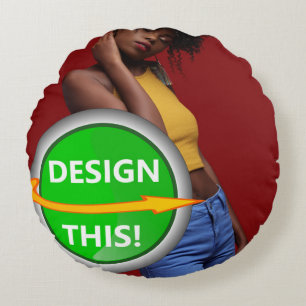 COOLA! Runda Dekorativ kudde 16-tums polyester - a