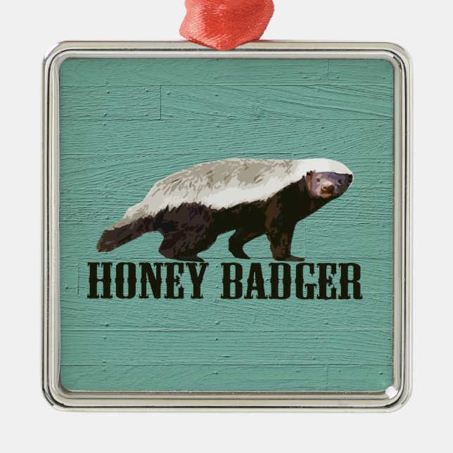 Coola Rustic Honey badger Julgransprydnad Metall (Framsidan)