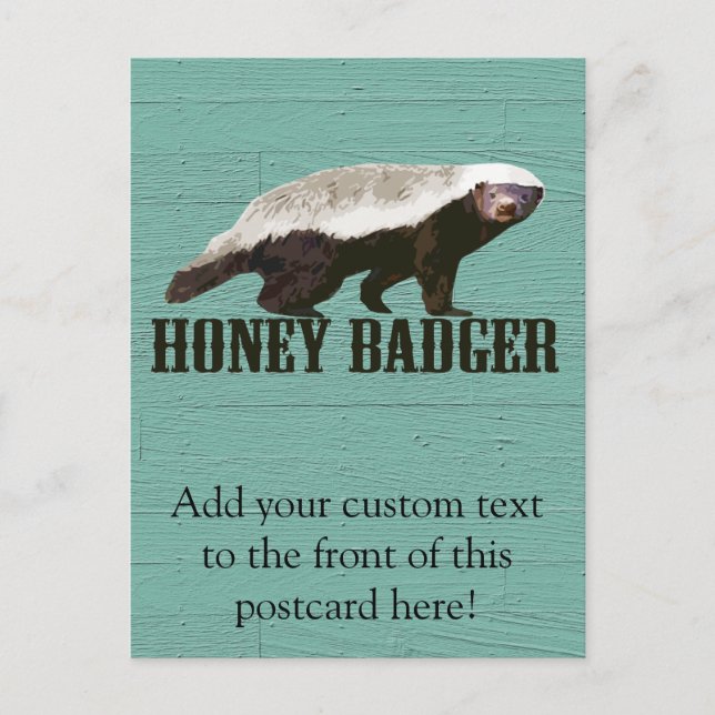 Coola Rustic Honey badger Vykort (Framsida)