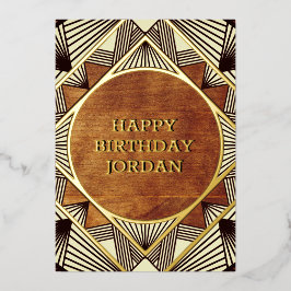 Coola Rustic Retro Masculine Personlig Birthday