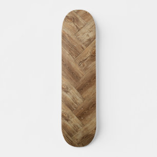 Coola Rustic Wooden Mönster Mini Skateboard Bräda 18,5 Cm