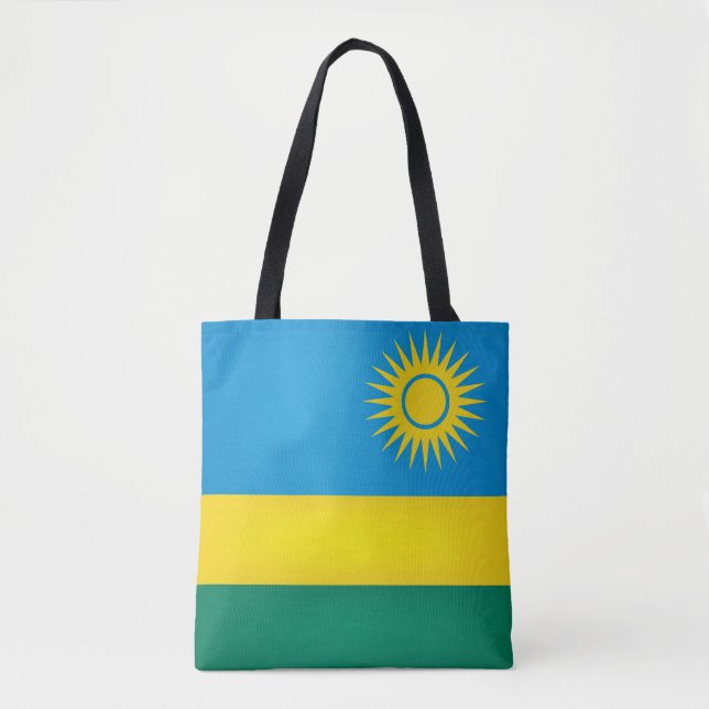 Coola Rwanda Flagga Mode Tygkasse (Framsida)