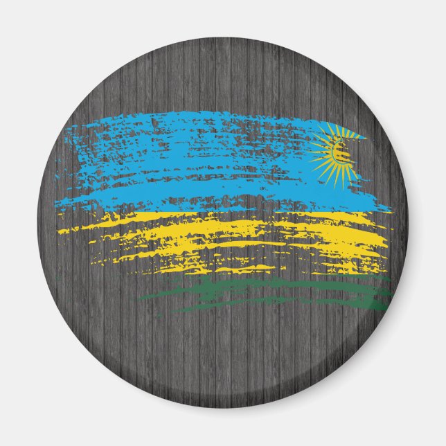 Coola Rwandas flagga Magnet (Framsidan)