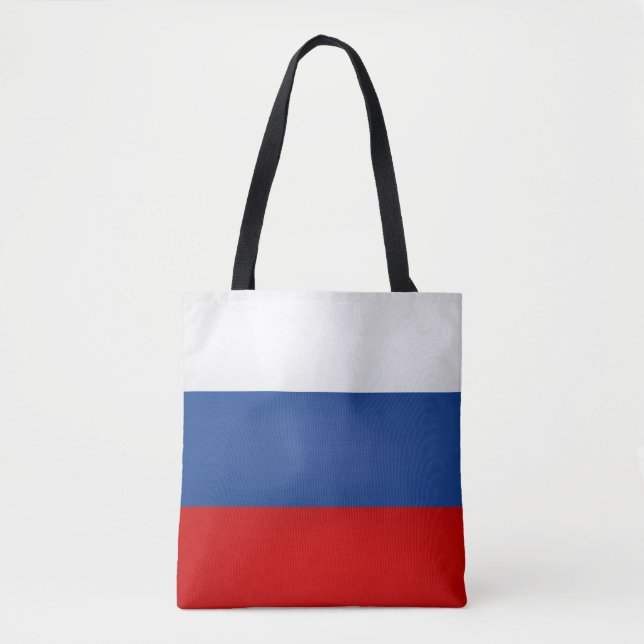 Coola Ryssland Flagga Mode Tygkasse (Framsida)