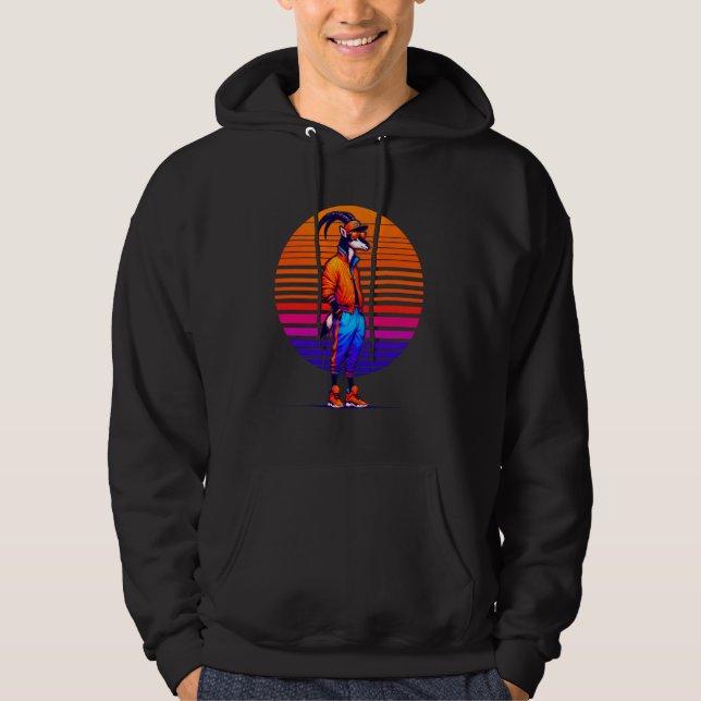 Coola Sable Antelope Modern Urban Stil Sunset Retr Hoodie (Framsida)