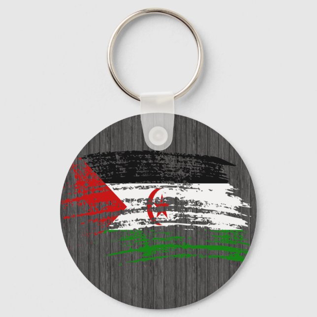 Coola Sahrawi-flagga utformning Nyckelring (Framsida)