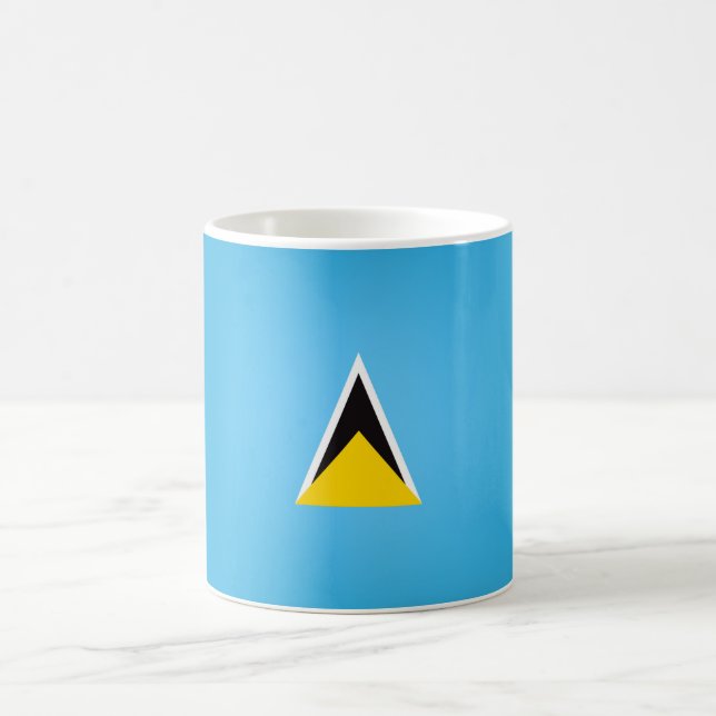 Coola Saint Lucia Flagga Kaffemugg (Center)