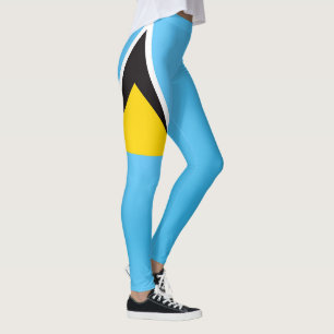 Coola Saint Lucia Flagga Mode Leggings