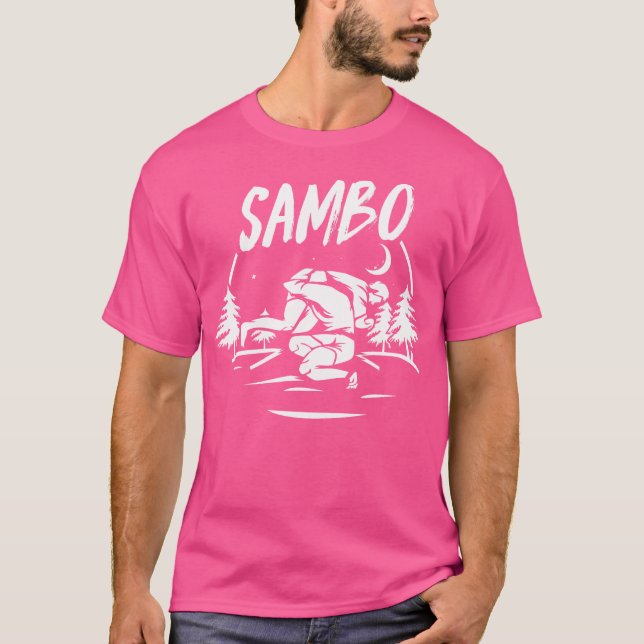 Coola Sambo Ryssland Sovjetkonst T Shirt (Framsida)