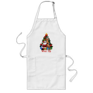 Coola Santa and Reindeer Apron Långt Förkläde