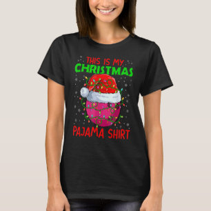 Coola Santa Bowling Det här är min jul Pajama Shi T Shirt