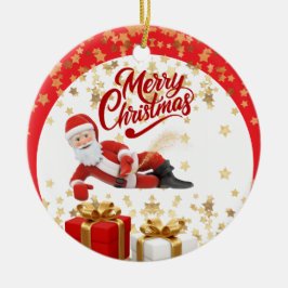 Coola Santa Claus-helgen i jul 🎅 Julgransprydnad Keramik
