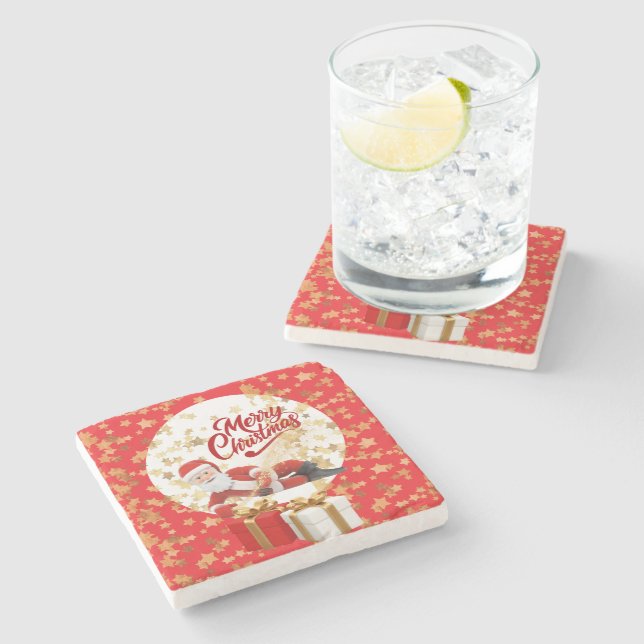 Coola Santa Claus-helgen i jul 🎅 Stenunderlägg (Sidan)