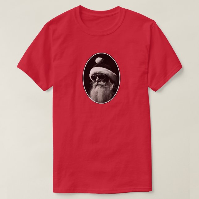 Coola Santa in Sunglasses T Shirt (Design framsida)