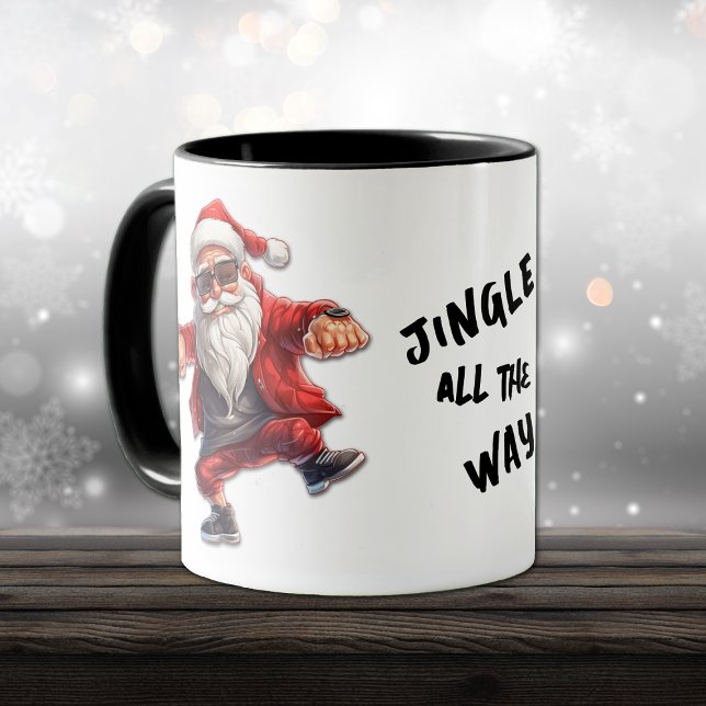 Coola Santa Jingle hela natten Mugg (Skapare uppladdad)