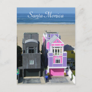 Coola Santa Monica Houses vykort! Vykort