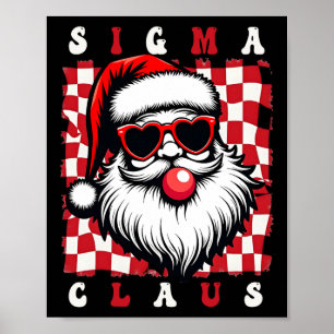 Coola Santa Rizz God Rizzmas Skämt Sigma Jul Poster