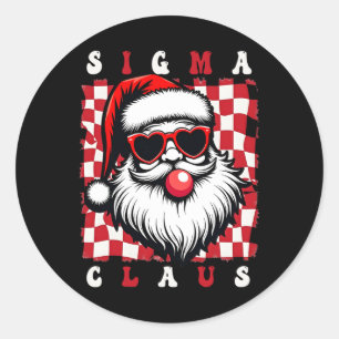 Coola Santa Rizz Goda Rizzmas skämt Sigma jul Runt Klistermärke