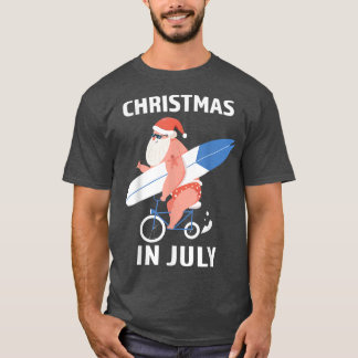 Coola Santa Surfboard-jul i juli T Shirt