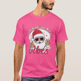 Coola Santa Vibes | Retro Helgdag T-Shirt