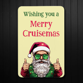 Coola Santa Wishing You A Merry Cruisemas Magnet