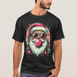 "Coola Santa with Bubblegum Pop Art jul T Shirt